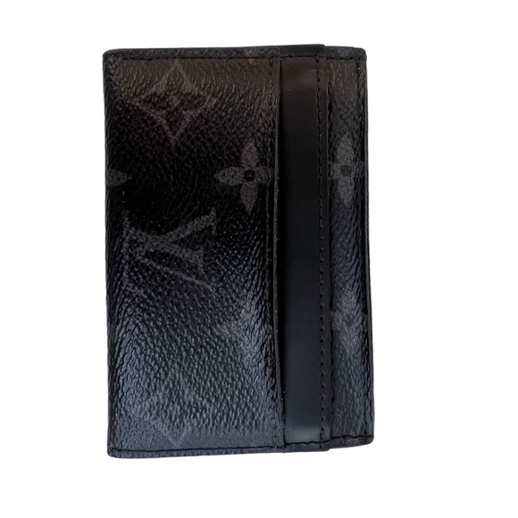 Louis Vuitton Monogram Eclipse Porte-Cartes Double Card Holder Wallet - Picture 3 of 8